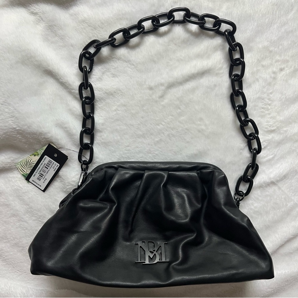 NWT Badgley Mischka Vegan Leather Purse with Chain Strap